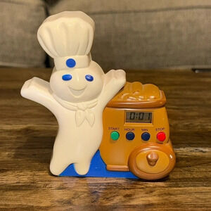 VTG 1997 The Pillsbury Company Pillsbury Doughboy Plastic Kitchen Timer Magnet